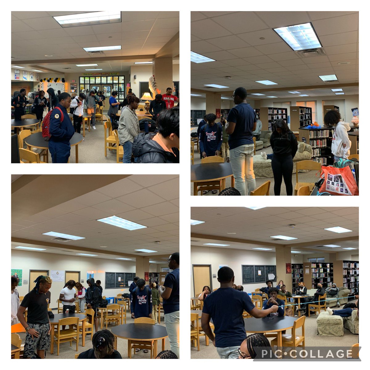 Every Wednesday morning in the library! #younglife #peersleadingpeers  @issackeyz_