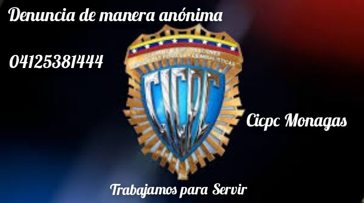 Siempre dispuestos a brindar seguridad a la ciudadanía.

Si eres víctima o testigo de un delito, denuncialo al número telefónico:

0412-538.14.44 
Total confidencialidad. 

#Cicpc #Investigación #CriminalisticaCicpc #PesquisasDeCorazón #cuidémonosdelacovid19 
#cicpcmonagas