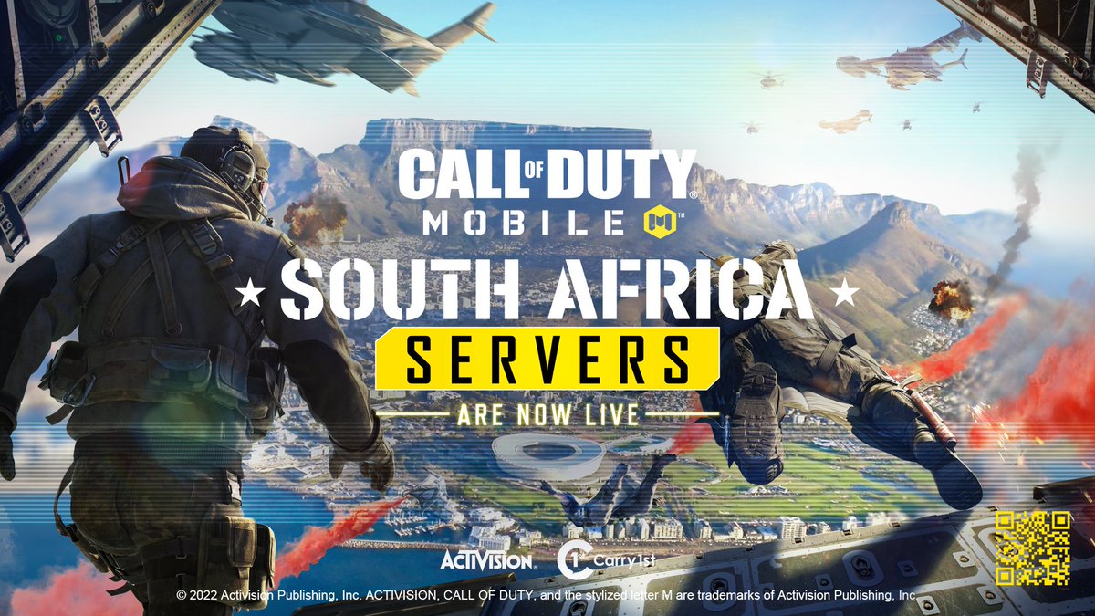 📢 South African Servers are NOW LIVE on #CODMobile!

🌍 Players across South Africa can now enjoy a dedicated server and compete seamlessly with others around the world. Download now to jump into the action: bit.ly/3xgYEay

#CODMobileSA