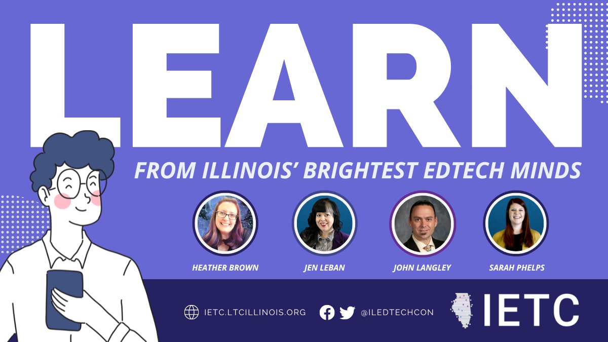 ltcillinois: RT @ILEdTechCon: #IETC 22 is your chance to LEARN from many of IL’s brightest #edtech minds, including @browniesedbites, @mrsleban & @piratedjlangley, in a single downstate location 🙋👩‍🏫📌 💺Reserve your seat now & SAVE $50 during Early B…