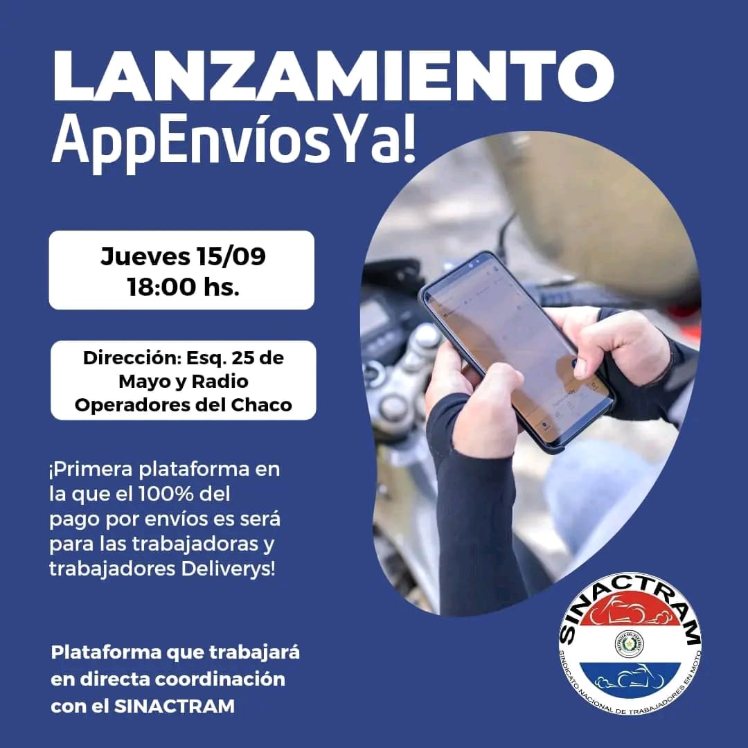 maxtropiero_'s tweet photo. Cansados de la mala paga, pésimas condiciones de trabajo y falta de reconocimiento como trabajadores por empresas como Pedidos Ya, El Sindicato de Deliverys lanza mañana su propia APP de envíos ✊

Empieza en Asunción. 100% del pago por delivery irá al trabajador. https://t.co/poXmscwFIn