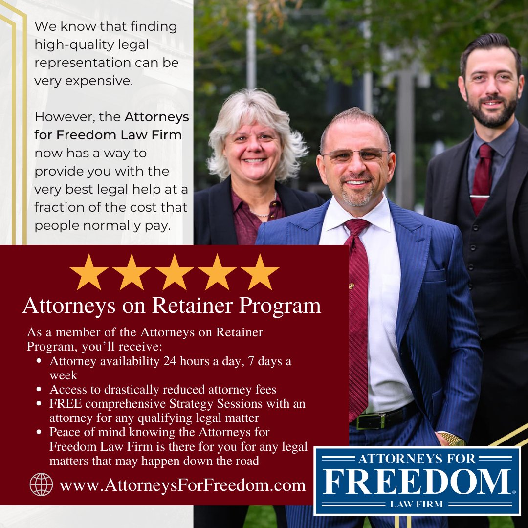 FreedomAttorney's tweet photo. Need More Information?
Please visit https://t.co/tWETRKCwnO
or call us 480-755-7110
#legalhelp #legaladvice #attorney #arizona #arizonalawfirm #lawfirm #criminaldefense #divorce #duilaw https://t.co/tTc958wucb