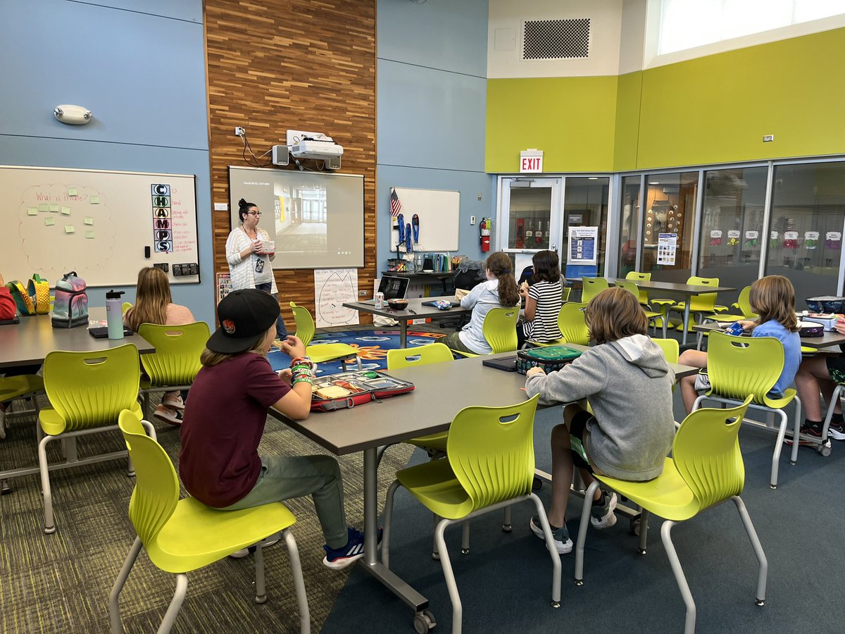 When the @WestmoorD28 library advisory committee isn’t promoting books - they’re promoting math! Ss brainstormed ways to leverage, promote, and publicize math games to our student and parent community with our very own <a href="/Stowell_28/">Rebecca Stowell (she/her/mom)</a>. #empower28