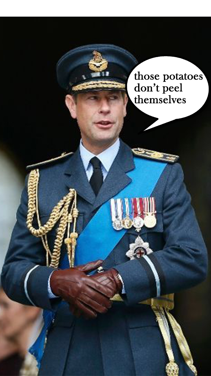 In full regalia, Prince Edward defends military record