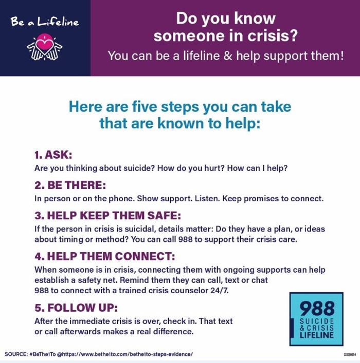 Call or text 988 or chat 988Lifeline.org if you or someone you know needs support.  #suicideprevention #988lifeline