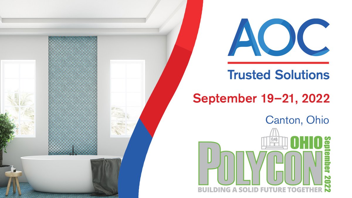 AOCresins's tweet photo. AOC will be in Canton, Ohio (September 19-21) at Polycon! Visit with our team, Brannon Morgan and Zach Dowd, to catch up on what's new. #AOC #Polycon https://t.co/HTpRBOFA0f