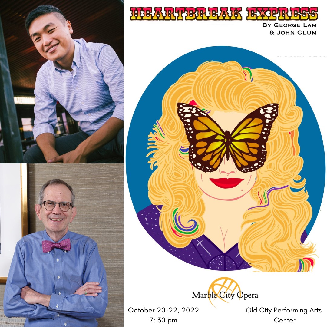 "Heartbreak Express" by: George Lam &amp; John Clum

Inspired by the documentary For the Love Of Dolly, the opera follows 4 Dolly Parton "superfans" waiting to meet her for the first time.

MarbleCityOpera.com/tickets

#MarbleCityOpera #meetopera