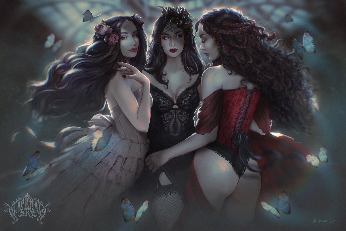 DariaBlackHalo's tweet photo. Hey! #ArtistOnTwitter My name is Daria and I’m a Fantasy Illustrator 😇 https://t.co/z6HeldsAjh