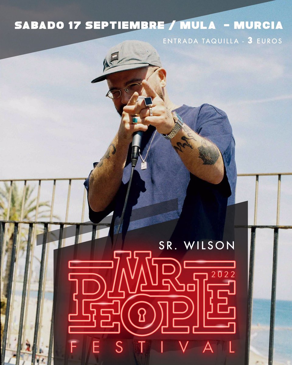 Ya podéis imaginar el buen rollo que generará @srwilsonofficial el próximo 17 de sept en <a href="/mrpeoplefest/">Mr.People Festival</a> Que no te lo cuenten locoooo!!! #mrpeoplefestival #conciertosmurcia #hiphopmurcia