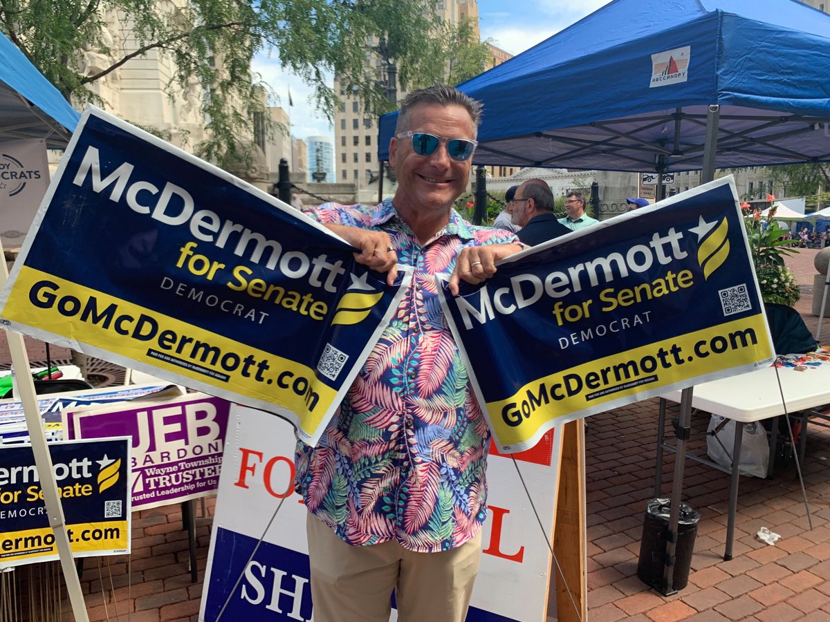 gomcdermott's tweet photo. Local #Indiana democratic county offices have Team #GoMcDermott signs. Stop by and grab yours.
@INDems offices - RT or comment if you have them in. πππ
#teammcdermott #campaignsigns #campaignlife https://t.co/tnm5N3M9lo