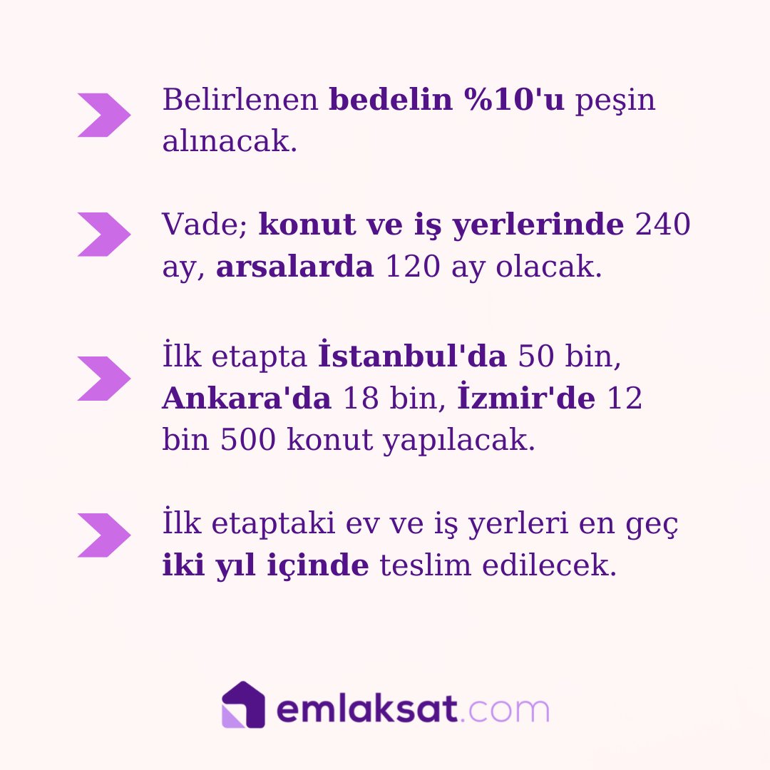 emlaksatcom's tweet photo. 🏠 Başvuruları bugün başlayan sosyal konut projesinin detayları ve başvuru şartları belli oldu.
#SosyalKonutProjesi #TOKİ #Emlaksat #Emlaksatcom #Emlak #Gayrimenkul #GayrimenkulSektörü #GayrimenkulTeknolojileri #Teknoloji #Proptech #ProptechTurkey #RealEstate #İstanbulRealEstate https://t.co/saP9ASQM39