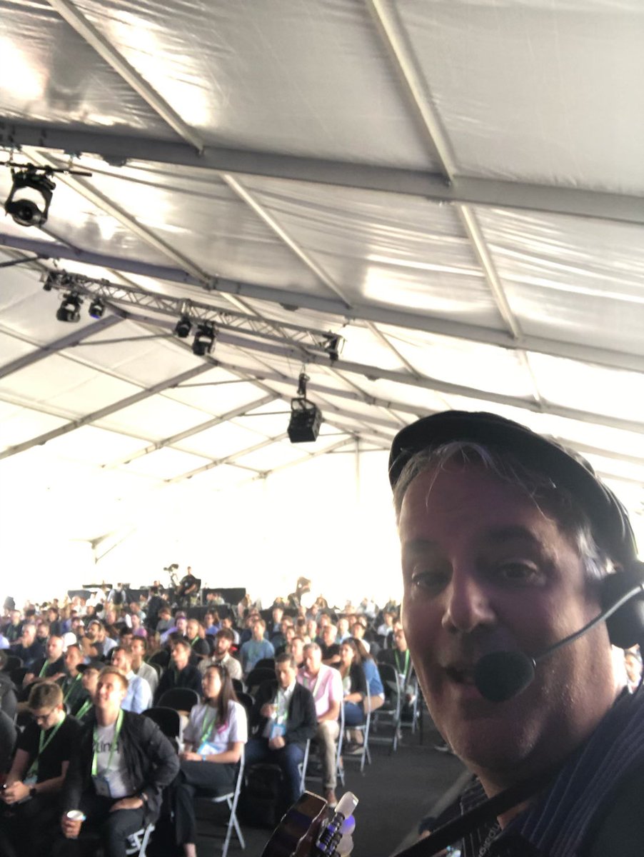 Energy is already amazing at #saastrannual2022 today! We love the way you all come together here + getting to play music for you (“…friends shaking hands, sayin’ ‘how do you do?’”…)