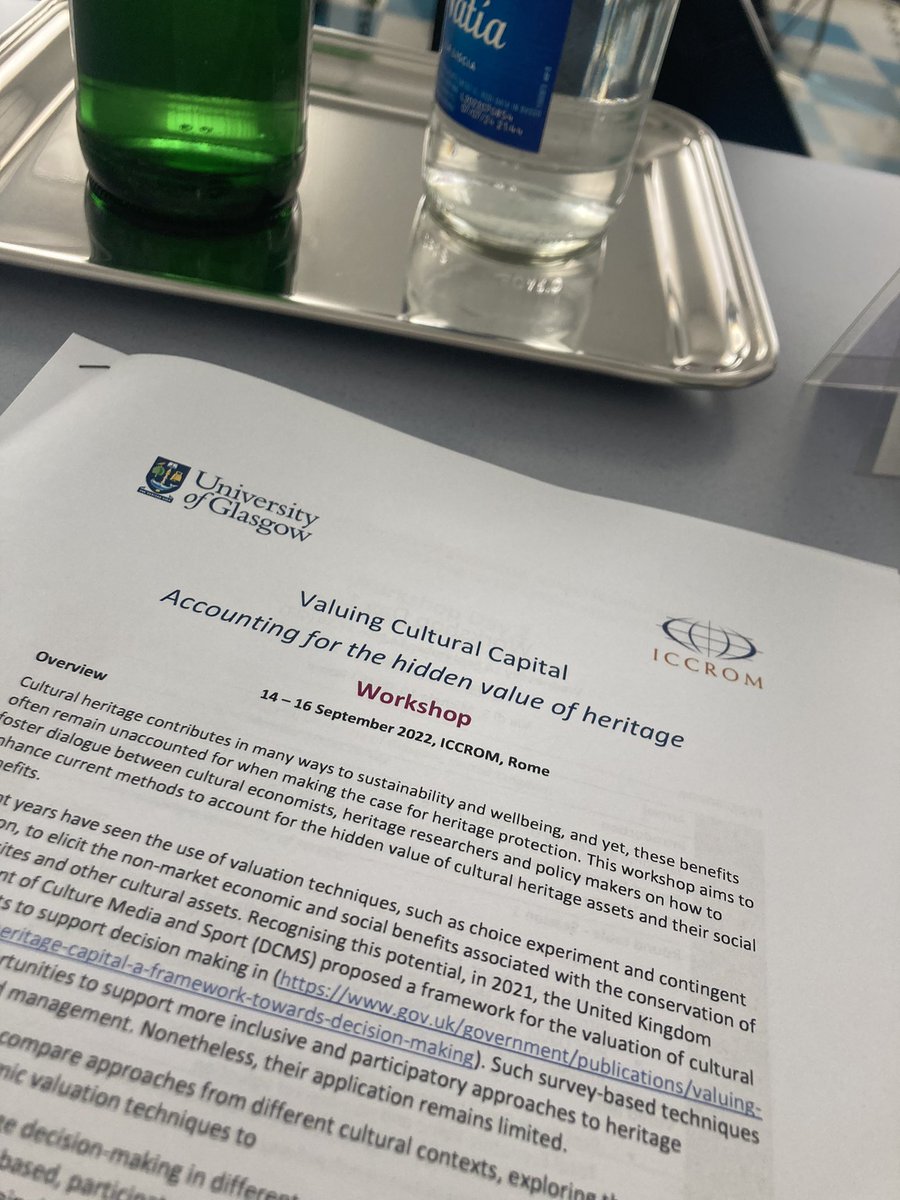 After a intensive week in Brussels, #BeCULTOUR is contributing in the <a href="/ICCROM/">ICCROM</a> workshop on ‘Valuing #CulturalCapital - Accounting for the hidden value of #heritage’, with #DavidThrosby and other key speakers coming to #Rome for this event! Public webinar on Friday 16th #StayTuned