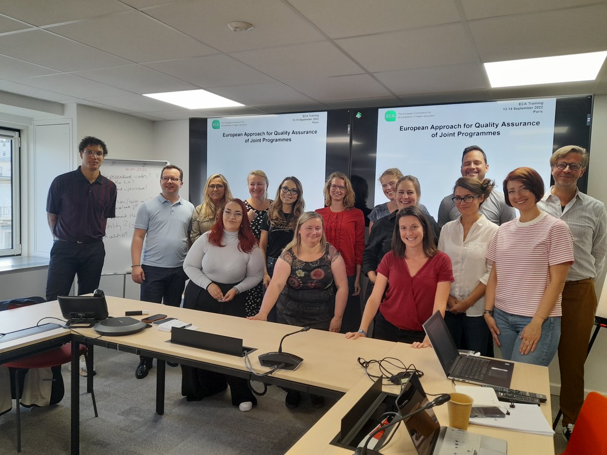 Two-day training “European Approach for Quality Assurance of joint programmes” offered an in-depth and tailored insight into the field of assessing joint programmes. Many thanks to our two outstanding lecturers Ronny Heintze from #AQAS and Eva Fernandez de Labastida from @Unibasq