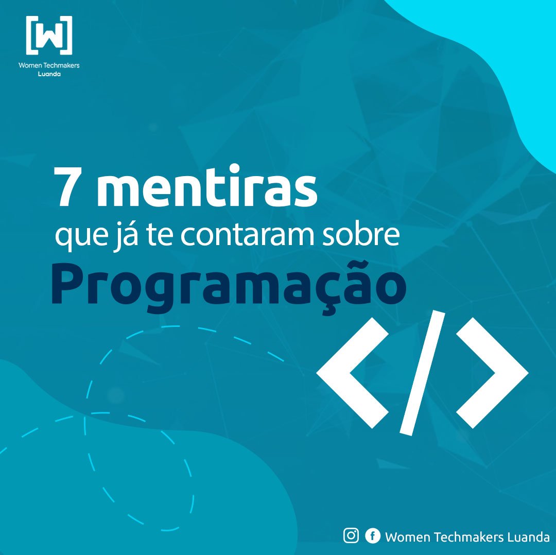 wtmluanda's tweet photo. Sem dúvidas a 7° mentira sobre Programação, é a mentira que mais te contaram. 

Estamos também no Instagram, siga - nos : https://t.co/sZL1sb43go

#wtmluanda #wtm #programação #mktdigital #marketingdigital #design  #comunidadedemulheresemti #diadoprogramador #luanda #angola https://t.co/PX4CewvimI