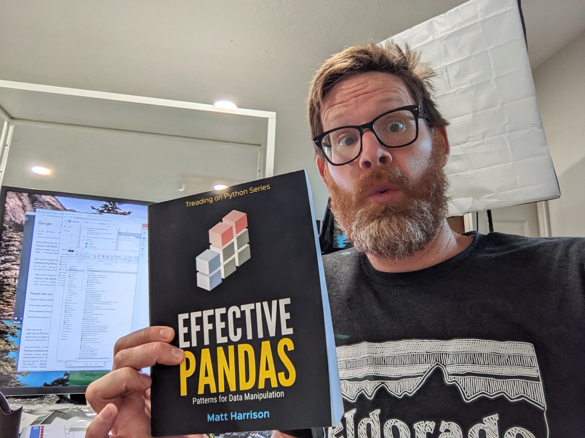 I passed 100K followers! 🤯🎉 I will randomly give away three copies of Effective Pandas to retweeters who reply with how they use Pandas. 🙏🐼