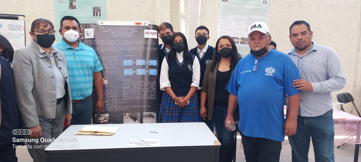 cbta52's tweet photo. El #CBTA52 de Matehuala, asistirá a la Expo-Ciencias 2022 de la #UASLP, con los proyectos: “Cuidado y preservación de tierra arable en el CBTA 52” y “Conservación y rescate genético de la raza de cerdo mexicana Cuino en el altiplano potosino”, derivado de calificar en etapa local https://t.co/42aPKs5Lno