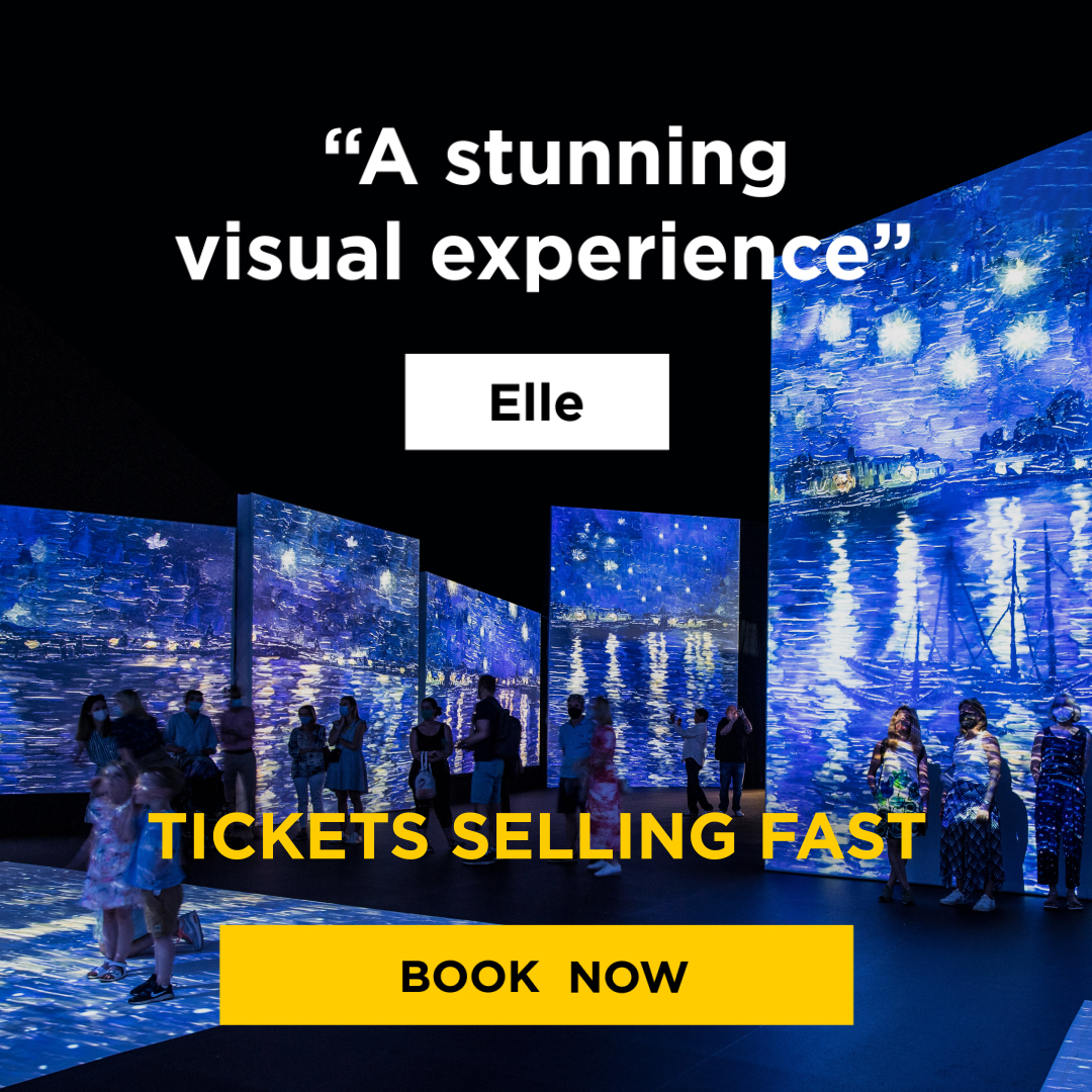 VanGoghAliveUK's tweet photo. Don't hear it from us, critics around the world are mesmerised by Van Gogh Alive ✨

After opening in Birmingham, London, Media City and Edinburgh, our immersive multi-sensory exhibition makes its Yorkshire debut next month.

https://t.co/111JkJM4Bq https://t.co/mSXRhsaImO