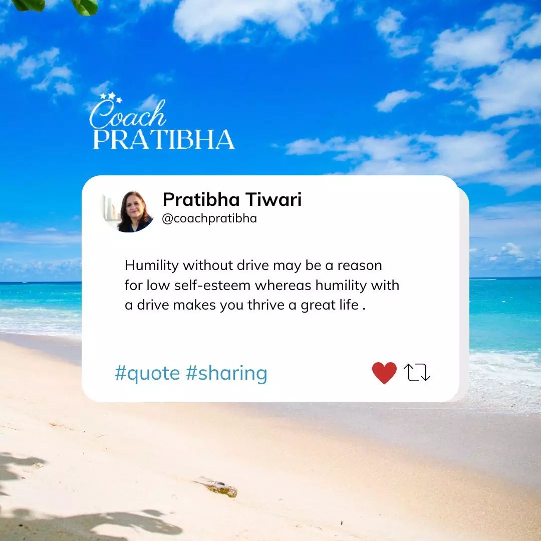 QUOTE | #Motivation

Humility without drive may be a reason for low self-esteem whereas #humility with a drive makes you thrive a great life.

#motivationdays #selfesteem #motivationalquote #lifecoach  #performancecoaching #lifeqoute #tuesdaymotivation #tuesday