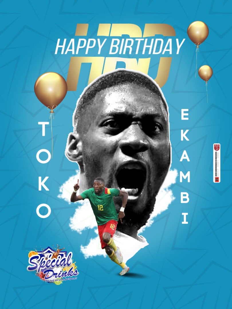 Ucbonline's tweet photo. Nous levons nos verres en l’honneur de l’anniversaire de notre ambassadeur @karltokoekambi
Happy birthday !!!
#SpecialGuy
#SpecialDay
#UCBat50 https://t.co/x4UydSckQI