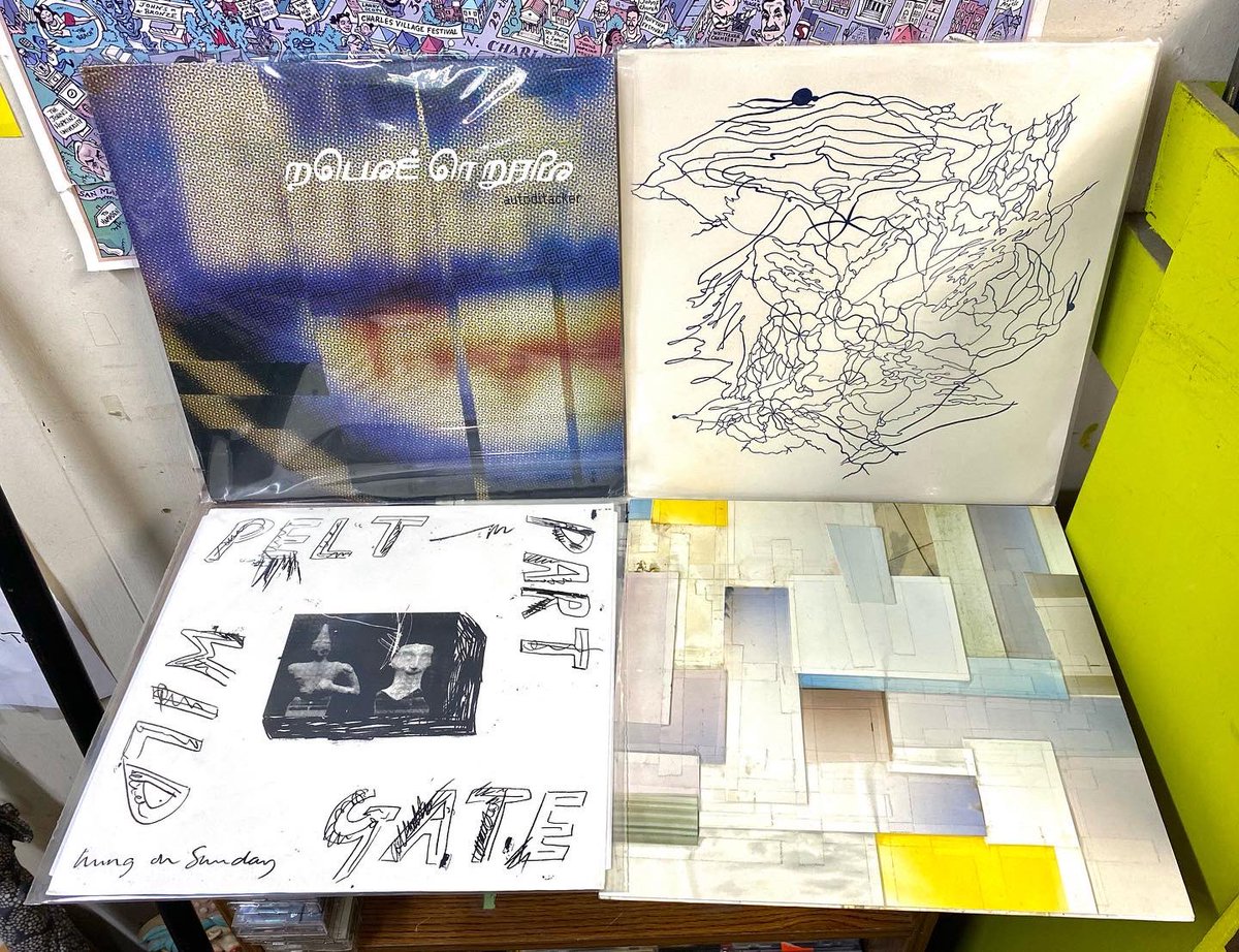 NormalsBooks's tweet photo. Some new used esoteric jams to prime your ears for this year’s High Zero that starts Thursday! #JohnWiese #Mouthus #Smegma #ThurstonMoore #MouseOnMars https://t.co/S6VXChG1Tp