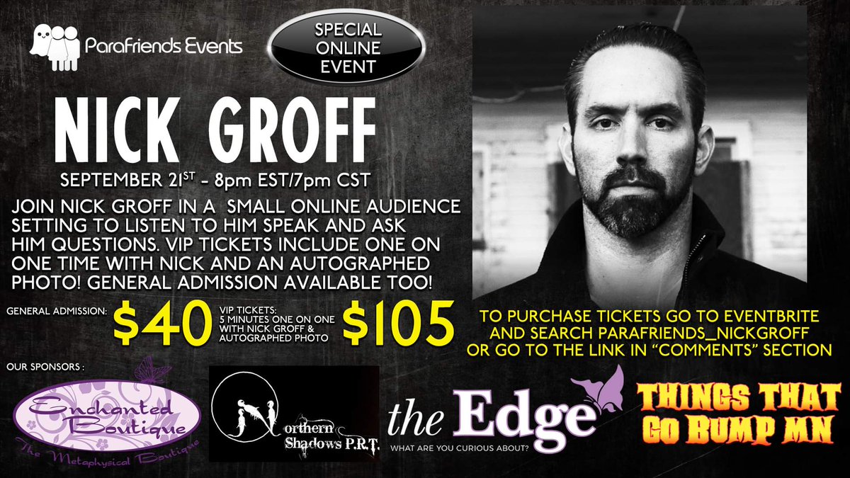 Here's a cool opportunity to have a more intimate meeting with @NickGroff_! eventbrite.com/e/an-online-ev…