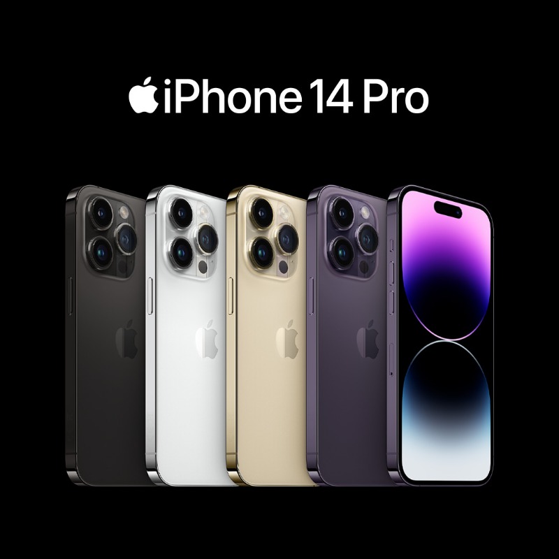 Apple's tweet photo. Ecco la nuova incredibile famiglia di iPhone 14. Scorri e trova il modello giusto per te.