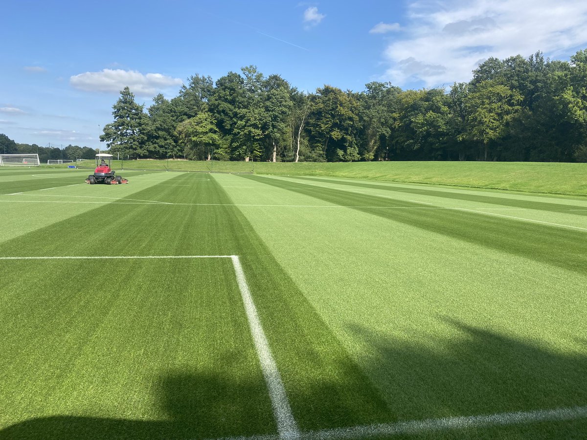 With the first team off today, we carried out some much need grooming.