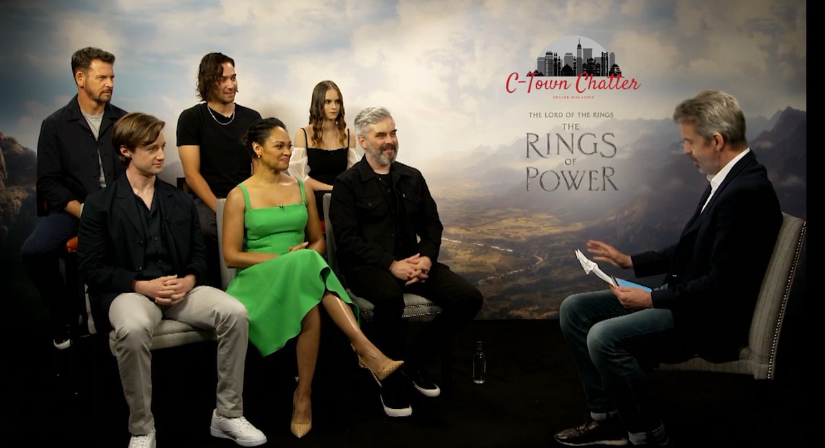 CTownChatter's tweet photo. Our Interview with the cast of #LordOfTheRing : #RingsOfPowerOnPrime with @CynthiaAddaiRob, Lloyd Owen, @EmaHorvathh, @LeonWadham, @trystangravelle, and @maximbaldry.  

Click here for the full video: 
https://t.co/K4pqfWqh0S

Full Video: https://t.co/wl3hqmh6TG https://t.co/KOMBJaZObH