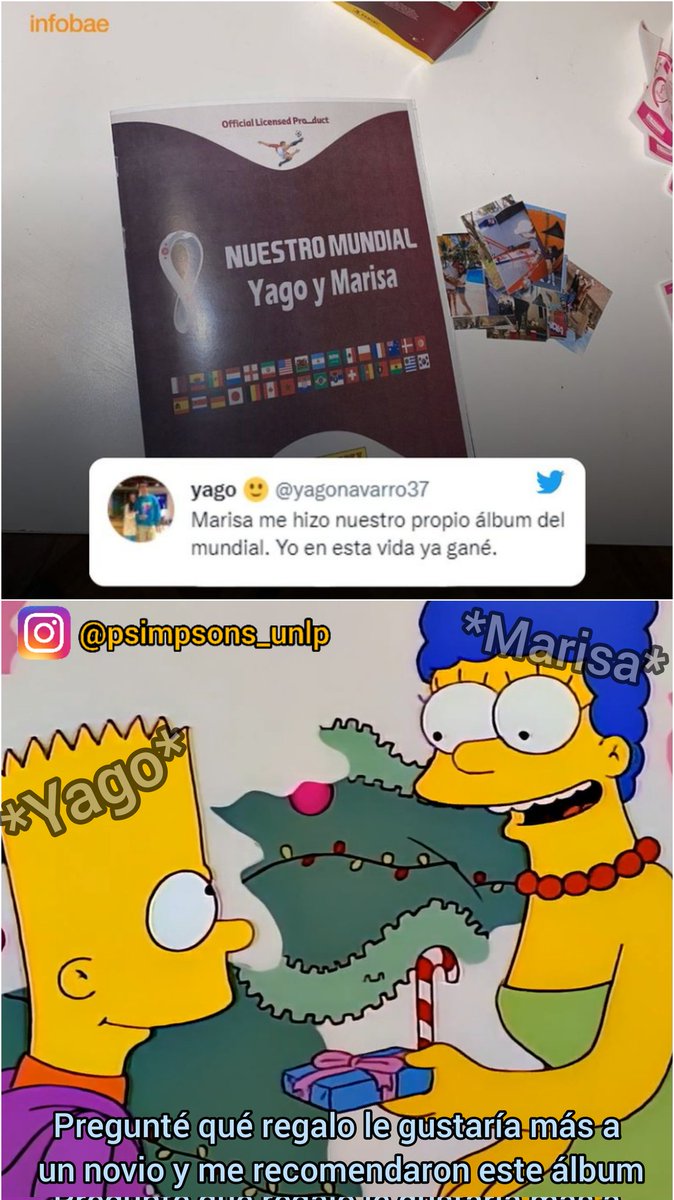 PsimpsonsU's tweet photo. Imagínate la emoción del pibe por tenés el álbum!!!! Bueno, no lo imagines, veamos la reacción de Bart #AlbumPanini #FIFA22 #FIFAWorldCup #Catar2022 #SIMPSONS #LosSimpson #Album #figuritasdelmundial #Messi https://t.co/yLntrgZkPJ