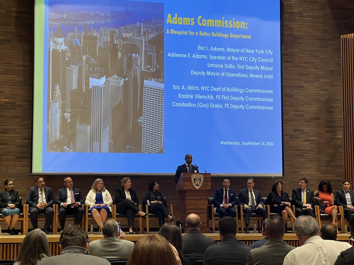 Prescigno's tweet photo. Looking forward to participating in the Adam’s Commission: a Blueprint for a better Buildings Department. #NYC https://t.co/sdyMo0OgL9