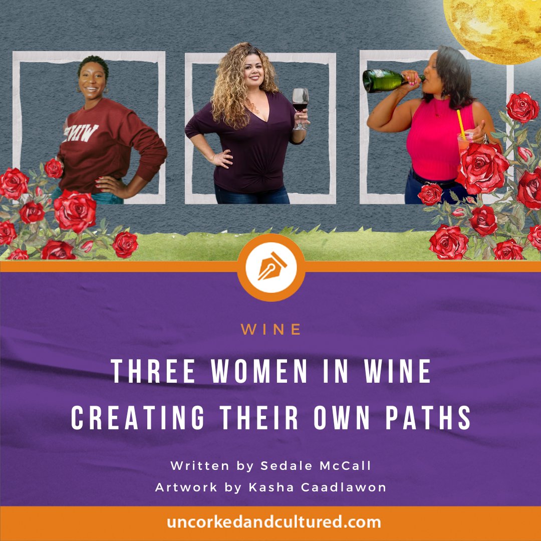 Desiree Harrison-Brown <a href="/winonoire/">Desiree</a>, Meaghan Odum @trillwinewife, and Jessica Yañez-Perez @thewineandchisme are using their unique voices to be the change we want to see in wine.