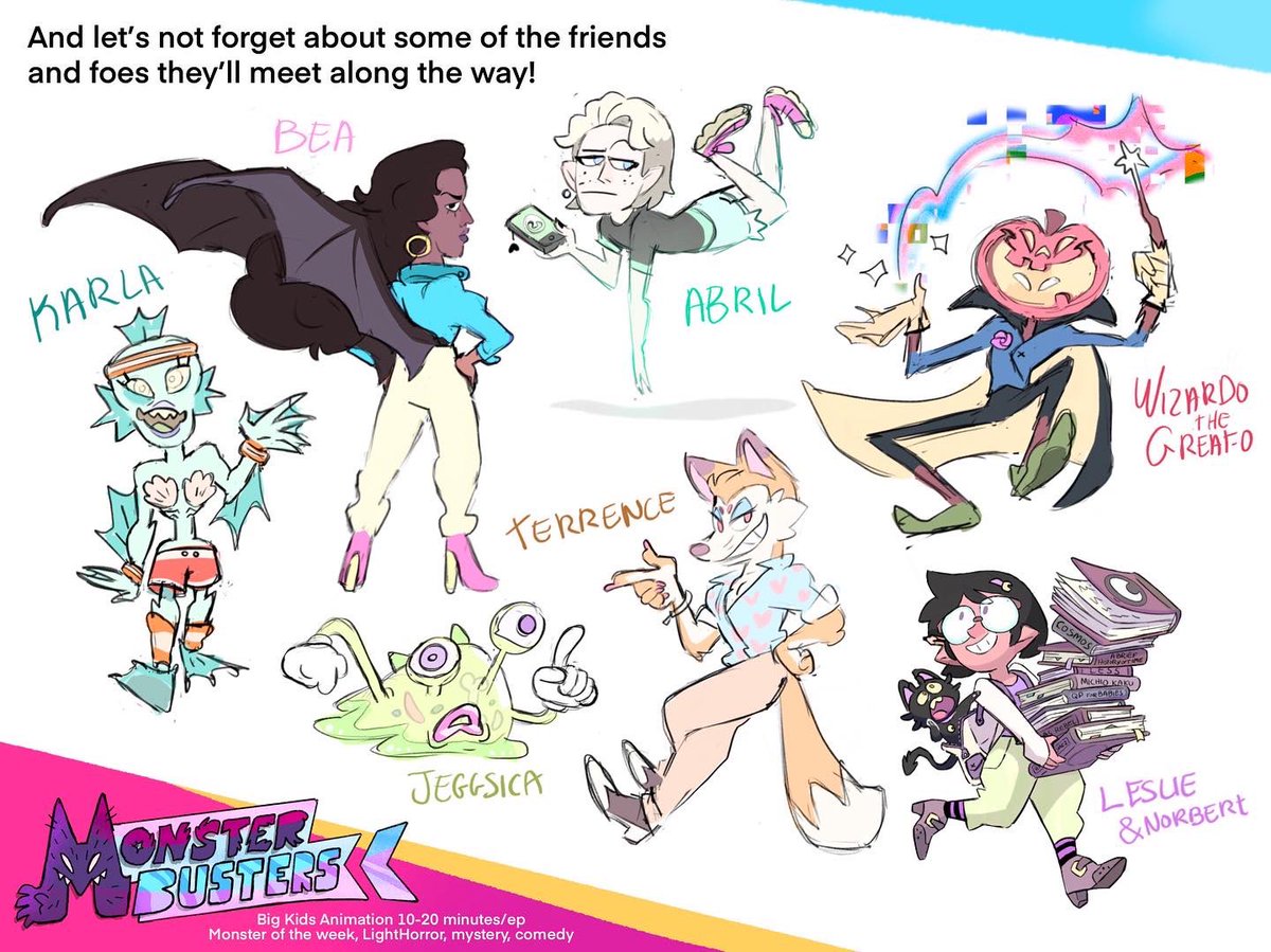 Elhabro_'s tweet photo. Part 1/2
So recently I’ve been working on making an actual pitch for Monster Busters! And now, realizing I actually share very little about the actual plot of the show, I thought I’d it!
#pitch #show #werewolf #monster #knight #monsterbusters #dog #characterdesign #cartoon https://t.co/Dl2ACQtGXP