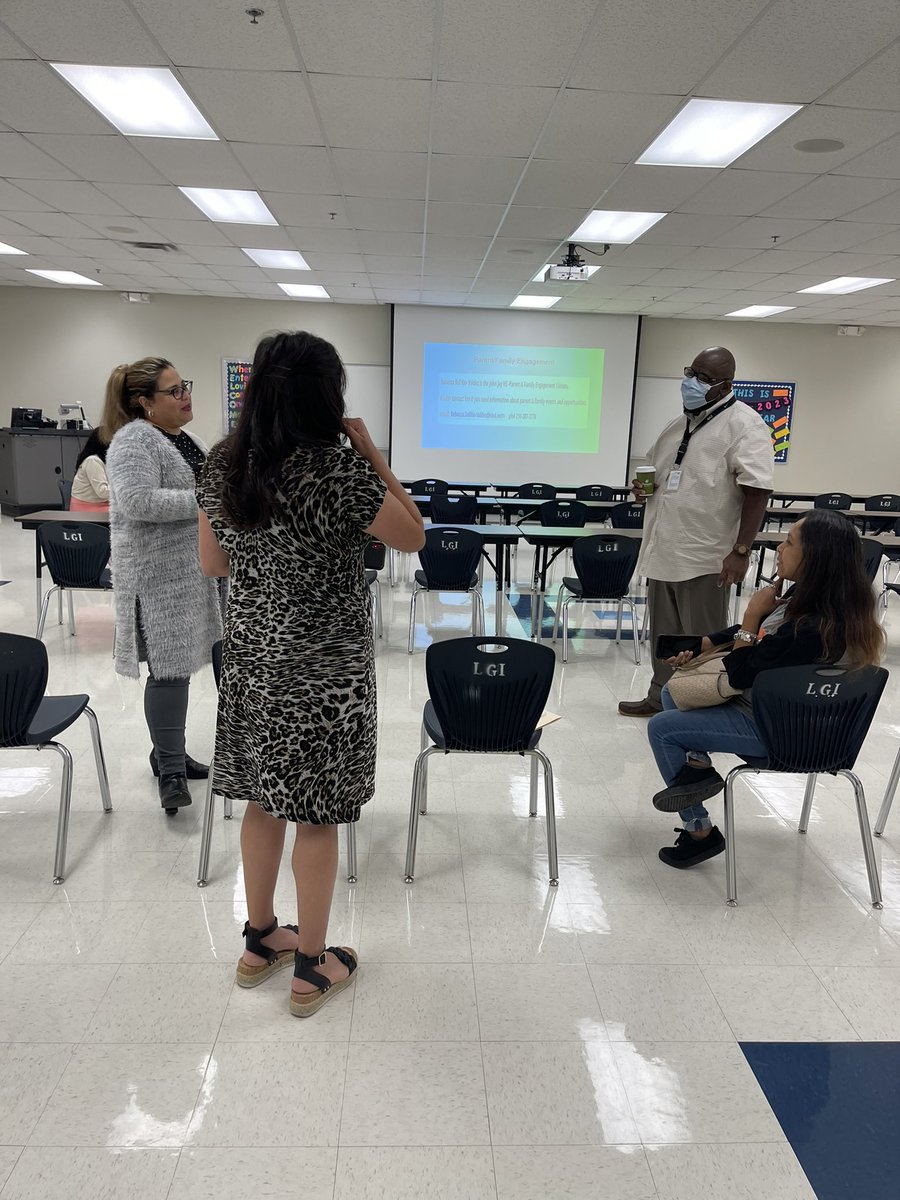 JJHSCounseling's tweet photo. Parent Cafecito: Freshmen Colt Corral @NISDJay @NISDJaySEA It was an excellent opportunity to meet with parents and offer support for 9th graders! #MustangsIgnited https://t.co/HYF6eHzYxD