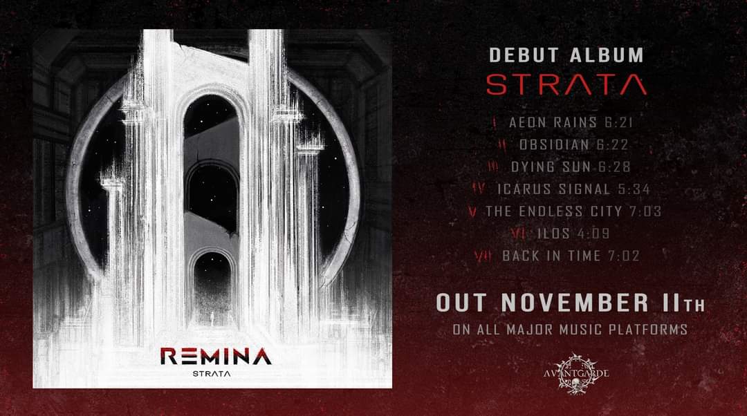 mistyiosea's tweet photo. REMINA named their debut album STRATA &amp; it'll be released Nov 11! I can't wait that long but im so excited! I need it now! the album name &amp; song titles sound awesome! 😍❤🖤 https://t.co/xWMdUOtqrO