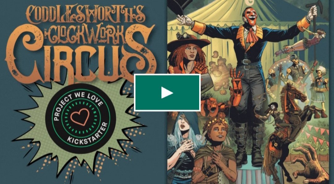 Coddlesworth's tweet photo. We have hit our @Kickstarter funding goal! "Coddlesworth's #ClockworkCircus," our #steampunk #IndieComic just hit our 5k goal.
There's still 20 hrs to back and get your own copy!
Thanks to all who supported, the work's not done but we can at least take a breath!
#ProjectWeLove https://t.co/ylm1qfwE4z