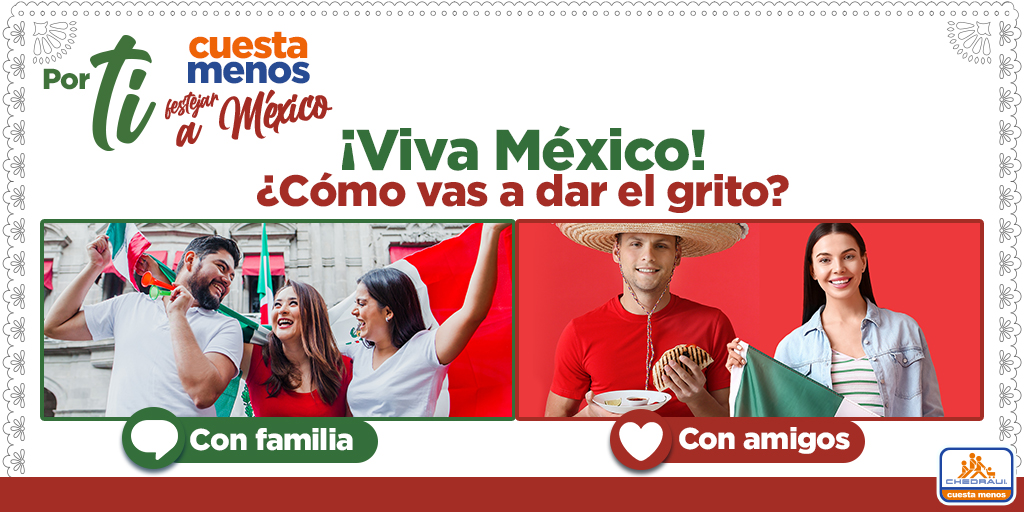 Chedrauioficial's tweet photo. ¿Con quién vas a pasar esta fecha? 🇲🇽 https://t.co/BgVXbgotbp