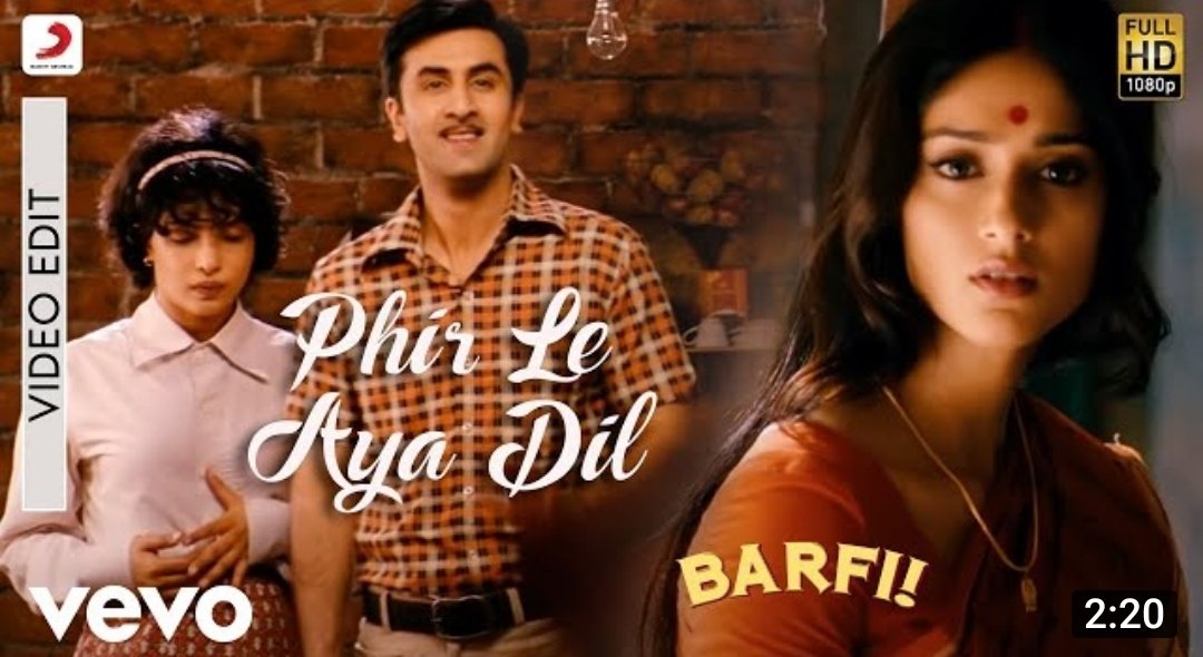 KrummYummWatch's tweet photo. I still remember the time when #Barfi songs were releasing one by one, a decade ago.
The songs made me go through the tiresome process of downloading every song on my computer &amp; then transferring those to my phone, happily.
All of them are still on my phone. (1/n)
#10YearsOfBarfi https://t.co/hCKyh693Lt