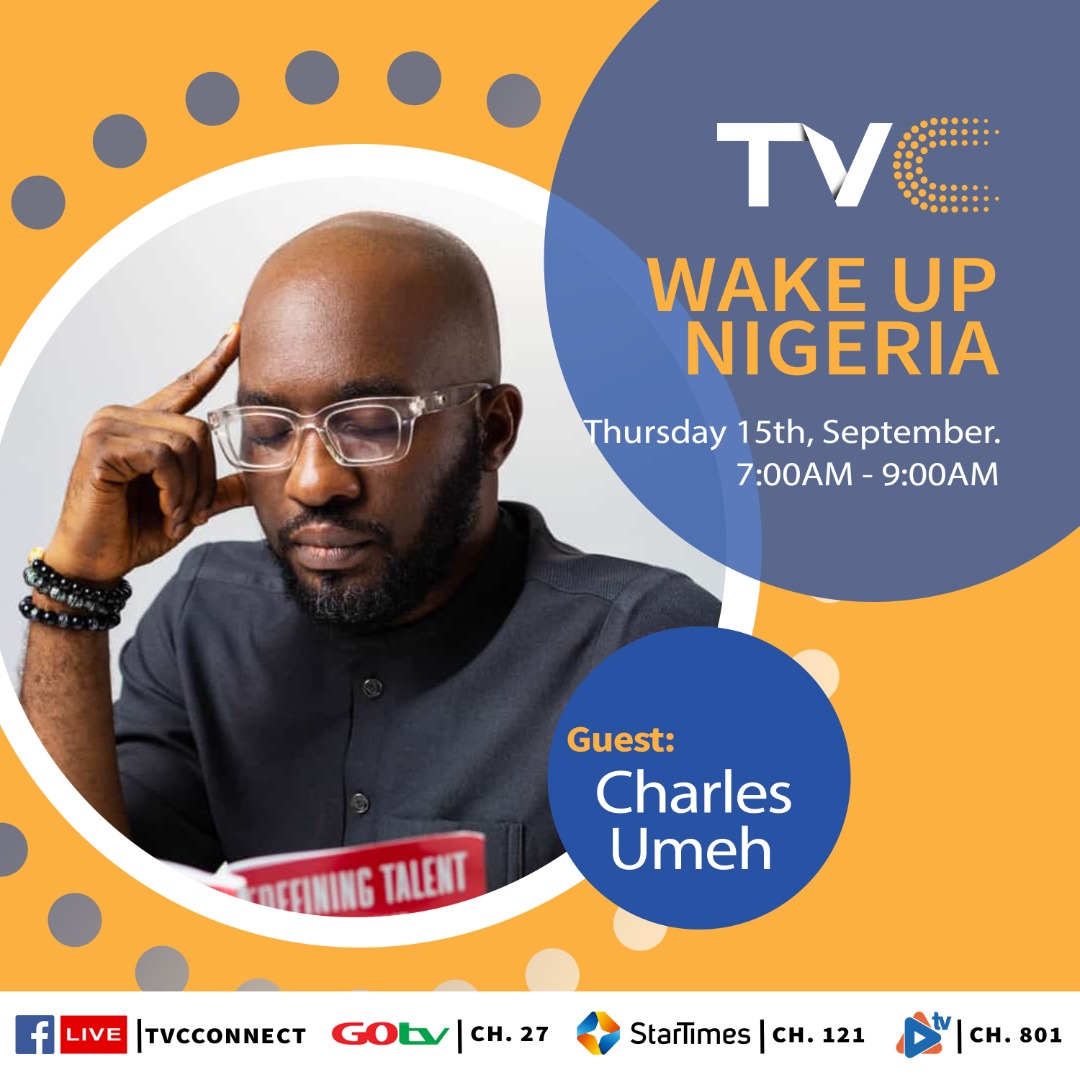 CharismaCharles's tweet photo. Be my Guest on the Wake-Up Nigeria Show Showing on TVC Connect as we focus on my new work for the Next Generation in the workplace.
Are you GenZ or Millennial in the workplace? this conversation would interest you
 #work #career #genz #millenials #career #futureofwork #business https://t.co/cJH6QxTGgE
