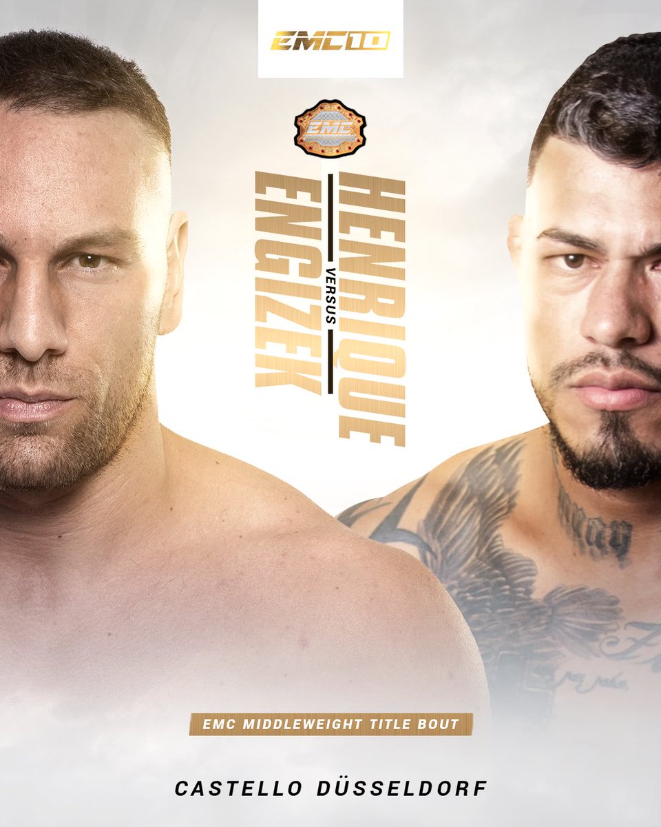 🚨 The 𝗠𝗜𝗗𝗗𝗟𝗘𝗪𝗘𝗜𝗚𝗛𝗧 𝗞𝗜𝗡𝗚 is back to defend his crown 🏆

Kerim Engizek 🇹🇷 vs 🇧🇷 Wallison Henrique 

#EMC10 | Sep 24 | Castello Düsseldorf