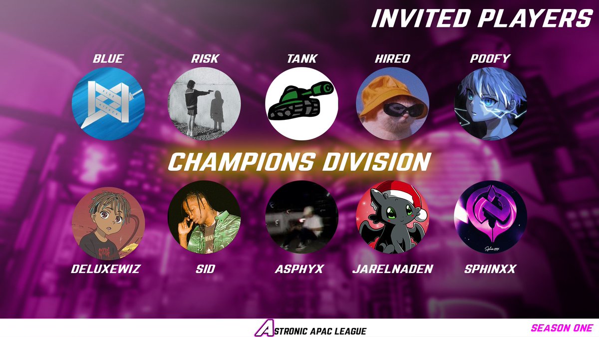 As Promised, Here Are Your AAL Champions Division Players!

Who Will Prevail And Win It All? That Answer Is Right Around The Corner, With The League's First Round Of Fixtures Starting W/C 19th Of September! 🏆

#BeAstronic💫😈