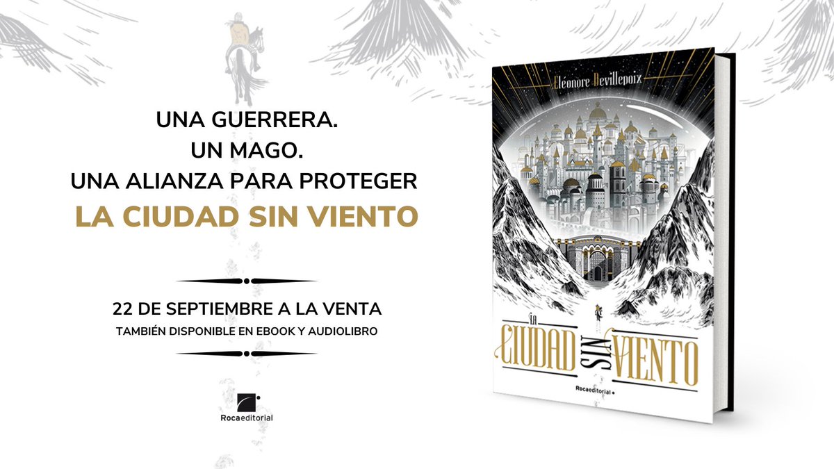 Roca Joven (@rocajoven) on Twitter photo Lastyanax busca al asesino de su mentor y Arka está en la búsqueda del padre que nunca conoció. Él tiene un futuro, ella un pasado. ⚜️🗡
El 22 de septiembre en librerías #LaCiudadSinViento de <a href="/eleonoredvpx/">Eléonore Devillepoix</a>. amzn.to/3BAFr6h Lastyanax busca al asesino de su mentor y Arka está en la búsqueda del padre que nunca conoció. Él tiene un futuro, ella un pasado. ⚜️🗡
El 22 de septiembre en librerías #LaCiudadSinViento de <a href="/eleonoredvpx/">Eléonore Devillepoix</a>. amzn.to/3BAFr6h