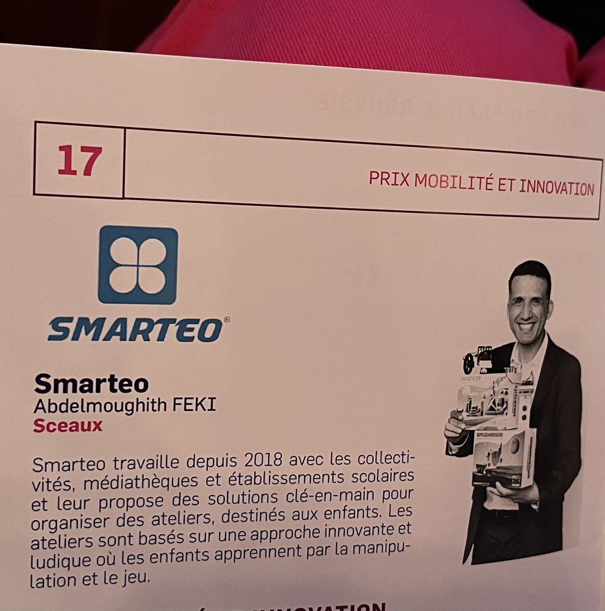 Scx_Flo's tweet photo. 7ème édition du concours des jeunes entreprises #MadeIn92 avec 716 candidats 

La demi-finale du Sud du 92 a été remportée par 2 créateurs de @Ville_de_Sceaux : 

#Lea #PemLab pour le prix projet étudiant

@am_feki @smarteo_co pour le prix mobilité

🤞🏼🤞🏼 pour la finale 92 🥁🥁 https://t.co/8UpopoCZNr