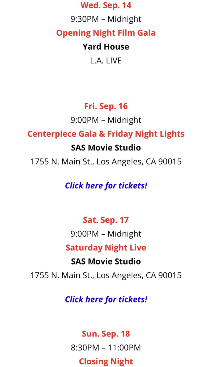 DigitalLA's tweet photo. Downtown LA Film Festival @dtlaff starts tonight with opening film @CarlosTheMovie and after-party. Films, panels and receptions continue Sep 14-18 at and around  @RegalLALIVE.

Get #dtlaff tix sched https://t.co/WgUpeA2Mbi

#dtlafilmfest 
#UltraShortSocial https://t.co/jfXfuNLwWx