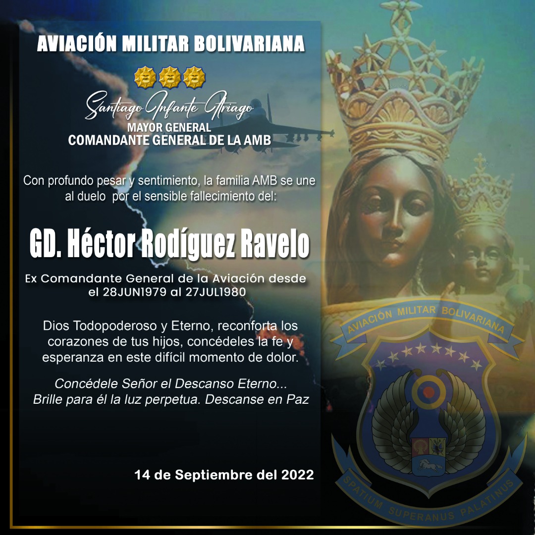 SAFAVOFICIAL's tweet photo. El equipo de trabajo SAFAV se une al duelo por el sensible fallecimiento del GD. HÉCTOR RODRÍGUEZ RAVELO. 

#AMB https://t.co/5uQzgO1Z5J