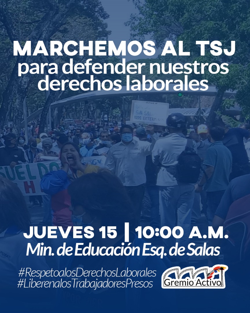 gregorio_afonso's tweet photo. Nuevamente el #15Sep estaremos en la calles reclamando la restitución de nuestros derechos laborales. De la esquina de Salas al TSJ.
Reclamar justicia no es un delito. https://t.co/d1iFuvBeou