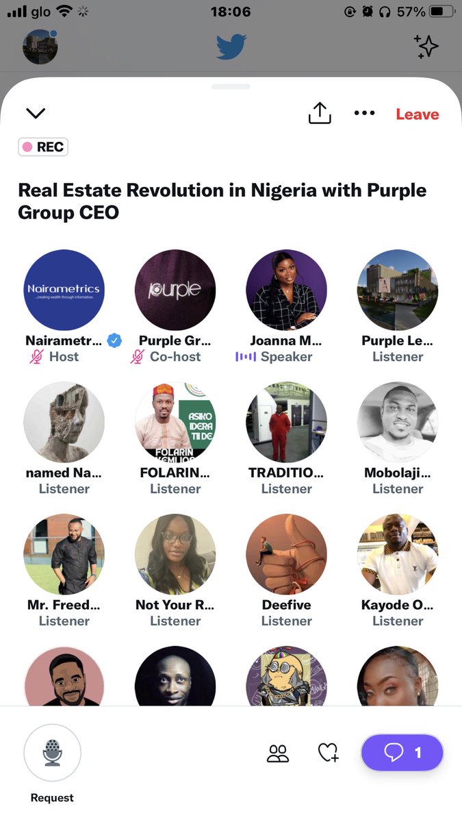 purplegroup_ng's tweet photo. Join the #Purple x @Nairametrics space now as we are discussing Real Estate Revolution in Nigeria, using our 2022 H1 Financial Year result.

https://t.co/IKTszMS1c5 https://t.co/g60zGnljVl