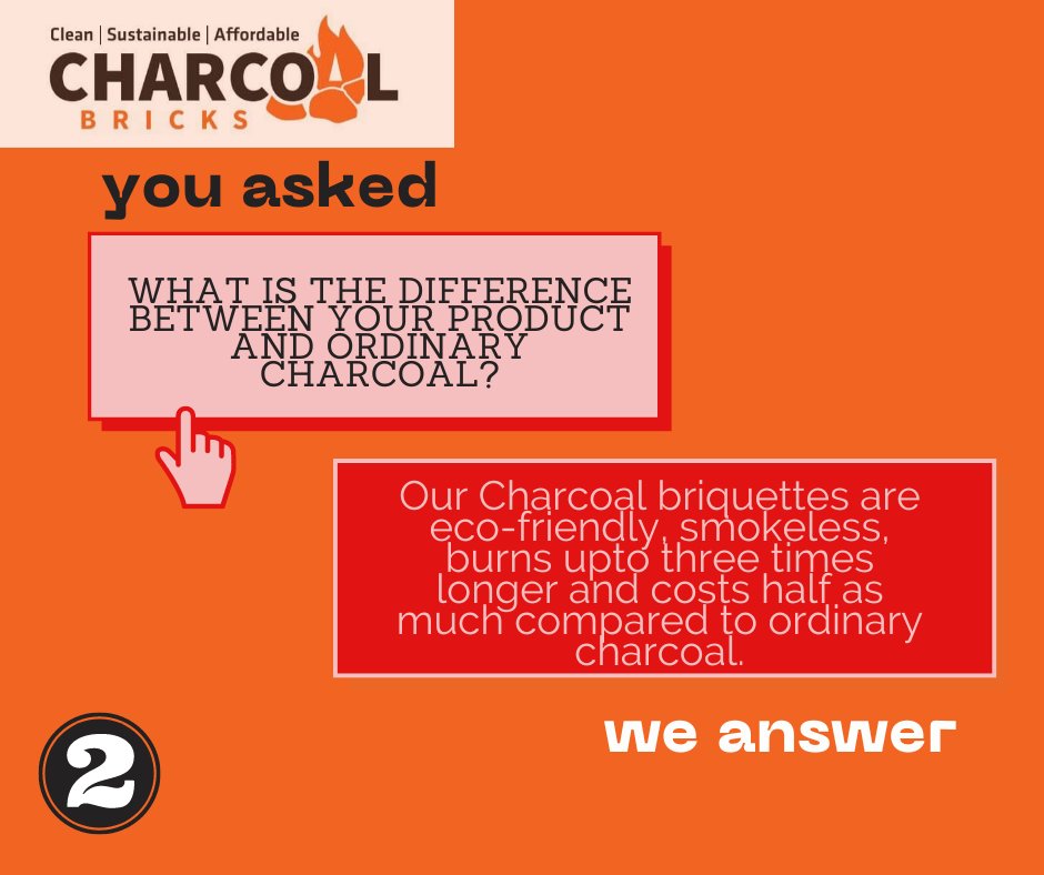 KeBricks's tweet photo. You asked and we are here to address all your concerns and questions.
+254 794 132 169
#charcoal
#makaa
#makaabora
#charcoalbriquettes
#faqs
#Charcoalbricks https://t.co/YV3GacvFrX