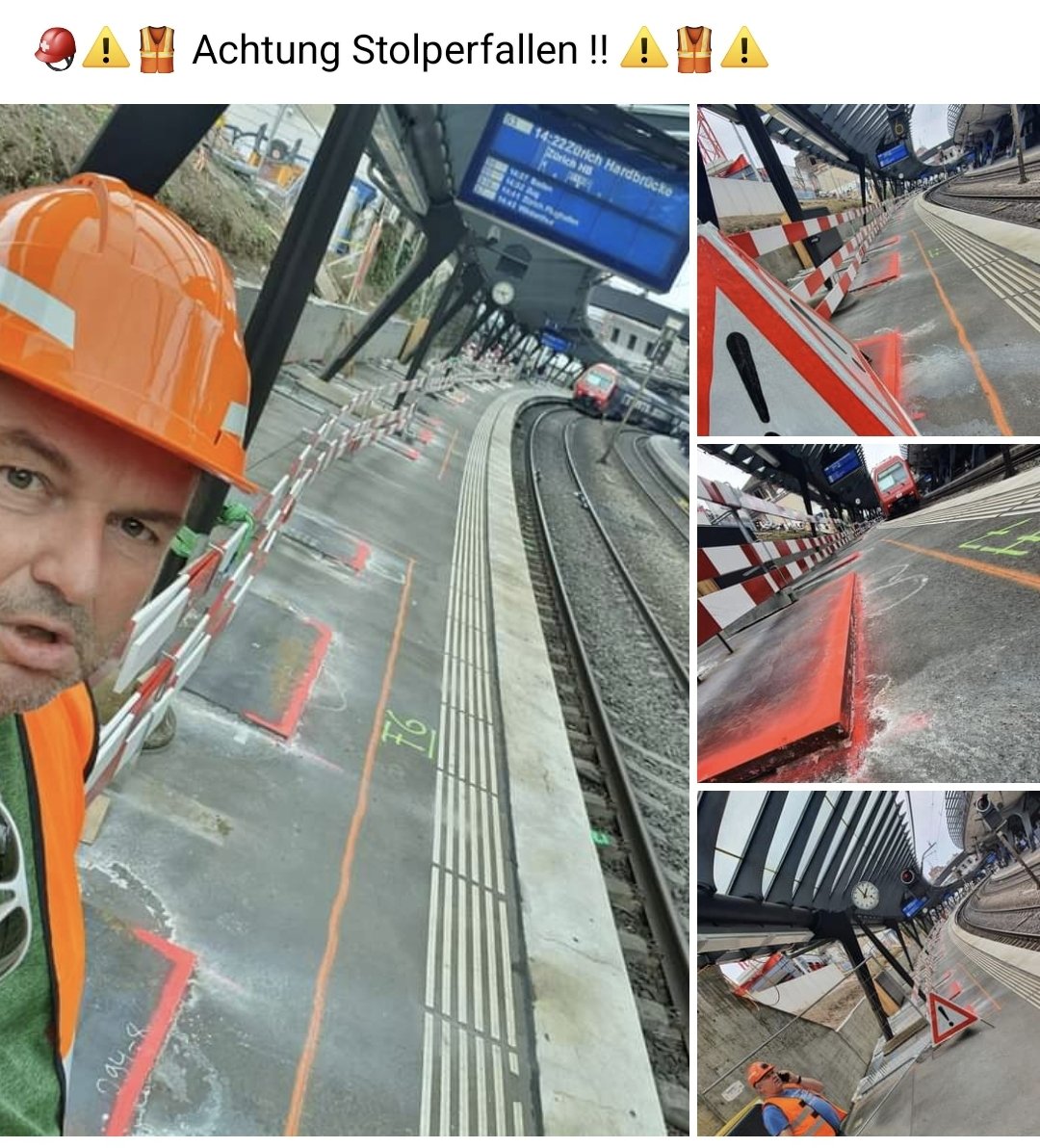 ChrisKarlKnecht's tweet photo. ⚠️🦺⛑️
Bilanz 2. Tageshälfte:
Total 2 gestolperte Personen.
#safety #safetyfirst #safepassengers
👌✅️🎯
. https://t.co/jFzYTlXAd0