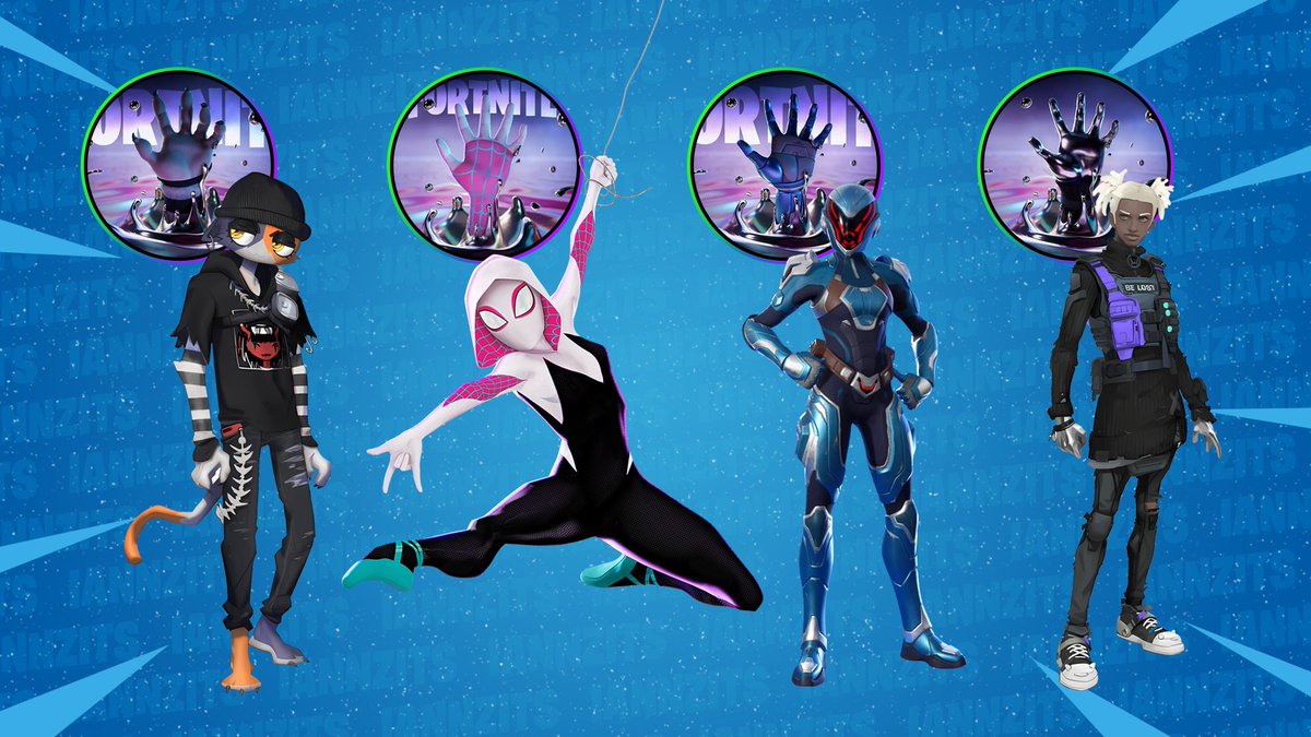 iannzits's tweet image. Estas são as mãos e seus respectivos Trajes que aparecem nos teasers do Capítulo 3: Temporada 4 — Paraíso #Fortnite

1. Miau/Miáusculo Gótico
2. Gwen-Aranha
3. Paradigma Redesign
4. Traje com Mão Cromada

Tirando a Paradigma, os outros são concepts e não são a versão final.